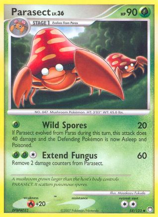 Parasect 58/123 - Mysterious Treasures