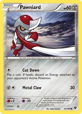 Pawniard 81/146 - XY Reverse Holofoil