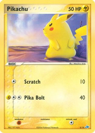 Pikachu 6/10 - EX Trainer Kit 1 Latias & Latios