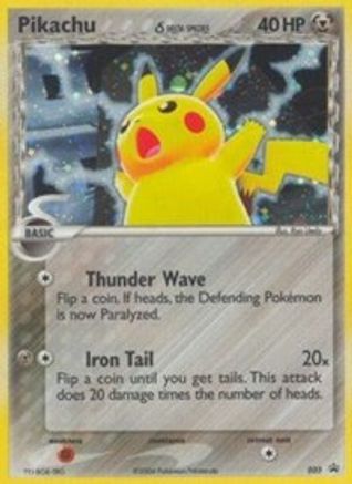 Pikachu (Delta Species) - 035 (Value Pack) 35/40 - Nintendo Promos Holofoil
