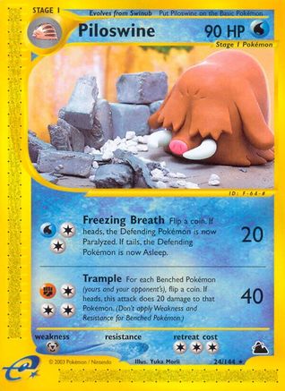 Piloswine 24/144 - Skyridge Reverse Holofoil