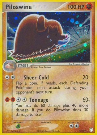 Piloswine 13/109 - Team Rocket Returns Holofoil