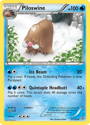 Piloswine 27/135 - Plasma Storm