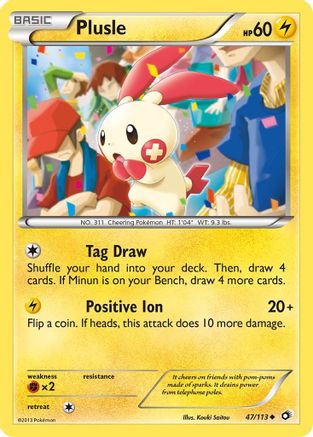 Plusle 47/113 - Legendary Treasures