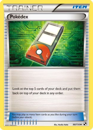 Pokédex 98/114 - Black & White Reverse Holofoil