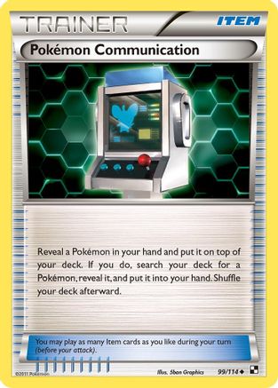 Pokemon Communication 99/114 - Black and White Reverse Holofoil