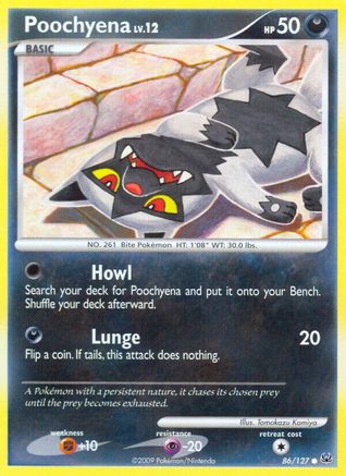 Poochyena 86/127 - Platinum Reverse Holofoil