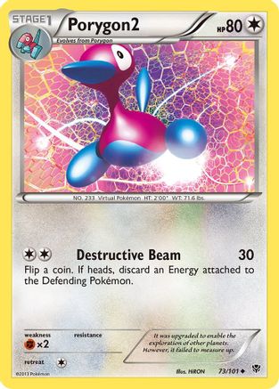 Porygon2 73/101 - Plasma Blast Reverse Holofoil