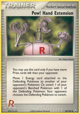 Pow! Hand Extension 85/109 - Team Rocket Returns Reverse Holofoil