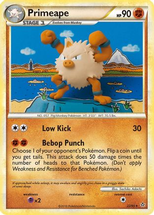 Primeape 22/95 - Unleashed Reverse Holofoil