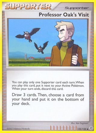 Professor Oak's Visit 122/132 - Secret Wonders Reverse Holofoil