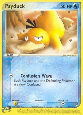 Psyduck 73/100 - Sandstorm Reverse Holofoil