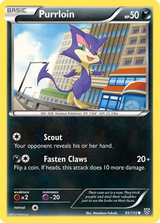 Purrloin (83) 83/135 - Plasma Storm Reverse Holofoil
