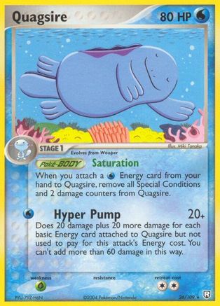 Quagsire 26/109 - Team Rocket Returns Reverse Holofoil