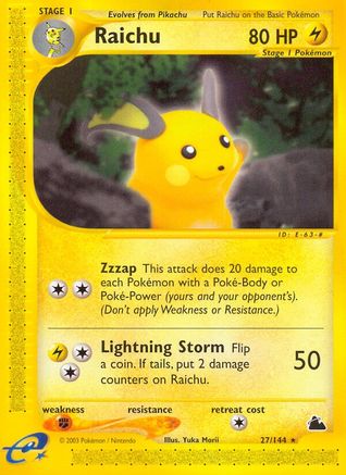 Raichu 27/144 - Skyridge