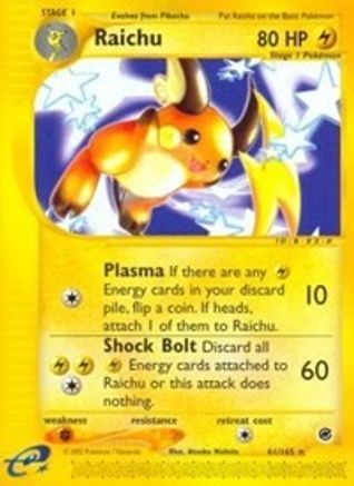 Raichu 61/165 - Expedition Base Set