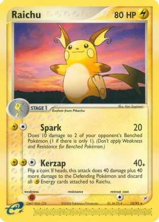 Raichu 13/95 - Team Magma vs Team Aqua Reverse Holofoil