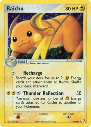 Raichu 12/112 - FireRed & LeafGreen