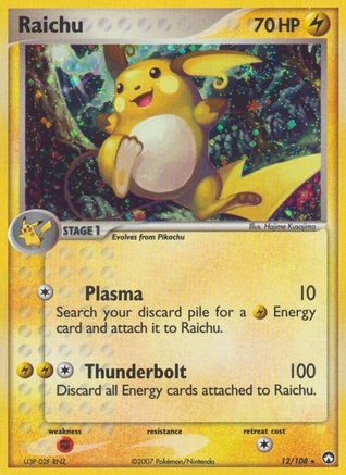 Raichu 12/108 - Power Keepers Reverse Holofoil