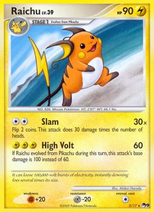 Raichu 3/17 - POP Series 9