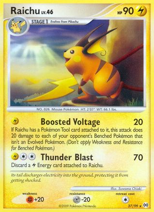 Raichu 27/99 - Arceus Reverse Holofoil