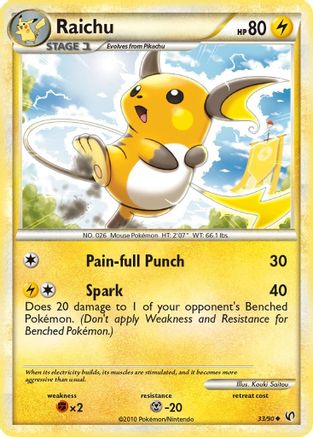 Raichu 33/90 - HSUndaunted