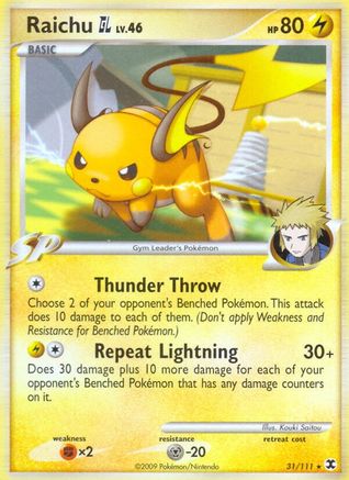 Raichu GL 31/111 - Rising Rivals