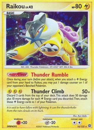 Raikou 16/132 - Secret Wonders Reverse Holofoil