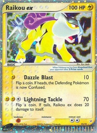 Raikou ex 92/95 - Team Magma vs Team Aqua Holofoil