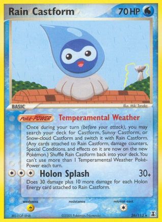 Rain Castform 26/113 - Delta Species Reverse Holofoil