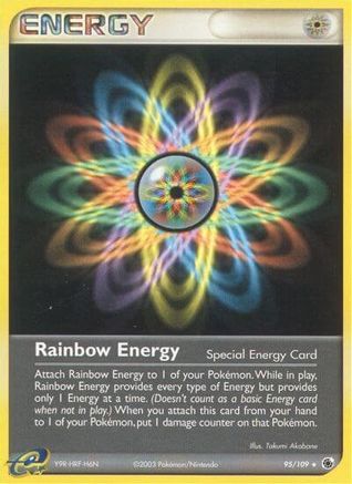 Rainbow Energy 95/109 - Ruby & Sapphire Reverse Holofoil