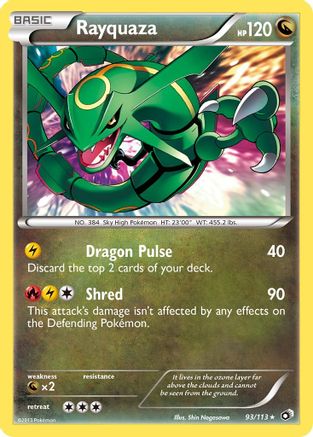 Rayquaza 93/113 - Legendary Treasures Reverse Holofoil