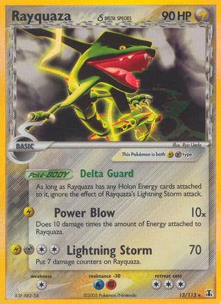 Rayquaza δ 13/113 - Delta Species Reverse Holofoil