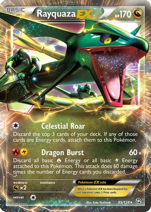 Rayquaza-EX 85/124 - Dragons Exalted Holofoil