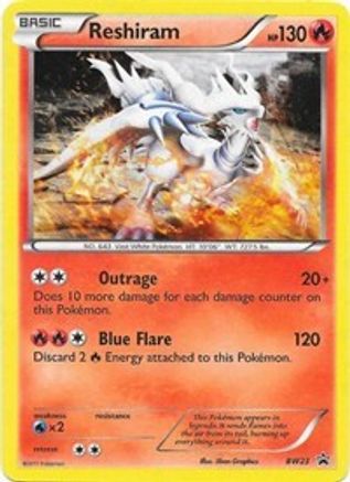 Reshiram BW23/101 - BW Black Star Promos Holofoil