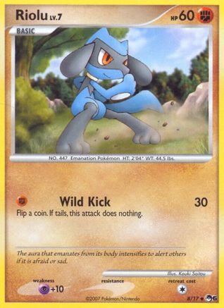 Riolu 8/17 - POP Series 6 Holofoil