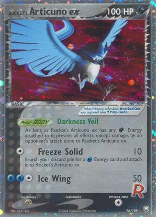 Rocket's Articuno ex 96/109 - Team Rocket Returns Holofoil