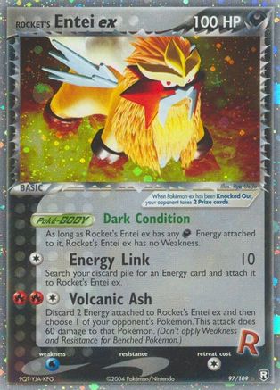 Rocket's Entei ex 97/109 - Team Rocket Returns Holofoil