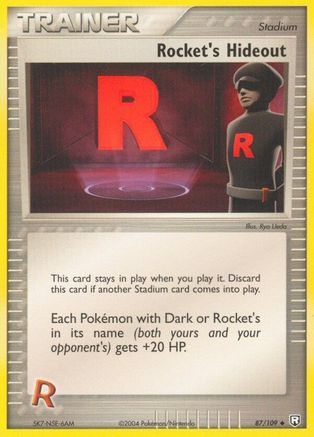 Rocket's Hideout 87/109 - Team Rocket Returns Reverse Holofoil