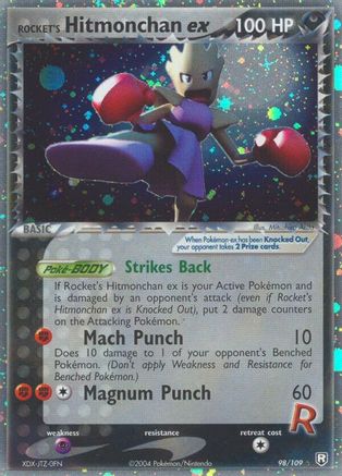 Rocket's Hitmonchan ex 98/109 - Team Rocket Returns Holofoil