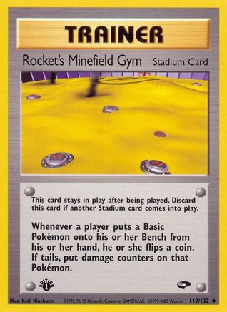 Rocket's Minefield Gym 119/132 - Gym Challenge 1st Edition