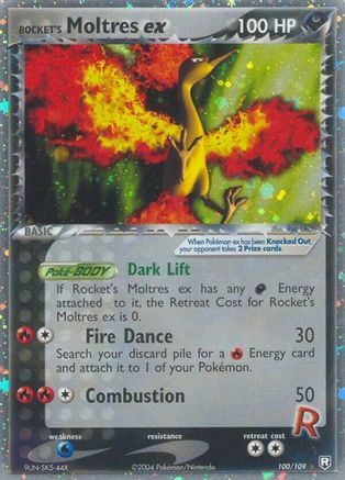 Rocket's Moltres ex 100/109 - Team Rocket Returns Holofoil