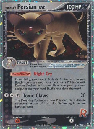 Rocket's Persian ex 116/115 - Unseen Forces Holofoil