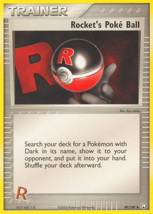 Rocket's Poké Ball 89/109 - Team Rocket Returns Reverse Holofoil