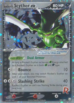 Rocket's Scyther ex 102/109 - Team Rocket Returns Holofoil