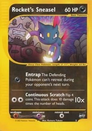 Rocket's Sneasel - 5 5/9 - Best of Promos