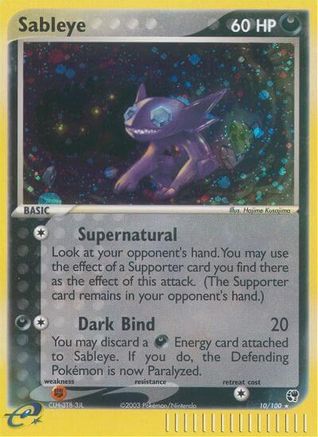 Sableye 10/100 - Sandstorm Holofoil