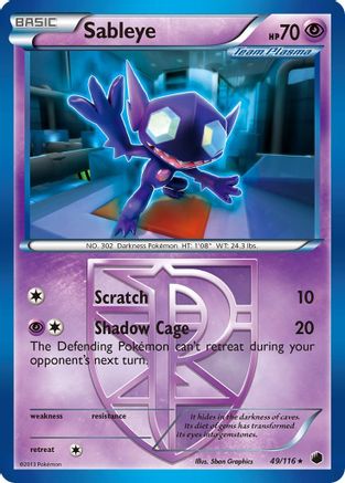 Sableye 49/116 - Plasma Freeze