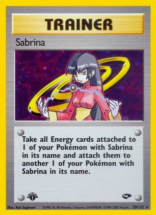 Sabrina 20/132 - Gym Challenge Unlimited Holofoil