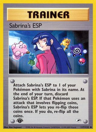 Sabrina's ESP 117/132 - Gym Heroes 1st Edition